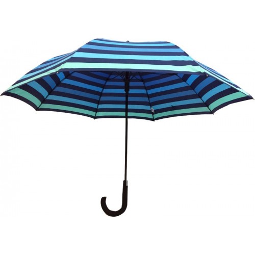 Ομπρέλα βροχής ριγέ αυτόματη αντιανεμική πολύχρωμη 02860-3 Χειμωνιάτικα
