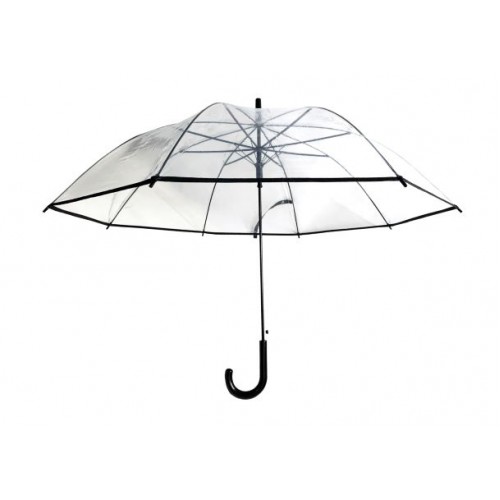Ομπρέλα βροχής μπαστούνι διάφανη αυτόματη 03986 Χειμωνιάτικα