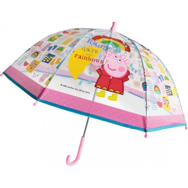 Ομπρέλα βροχής παιδική χειροκίνητη Peppa 47720 Χειμωνιάτικα Ομπρέλα βροχής παιδική χειροκίνητη Peppa 47720 Χειμωνιάτικα