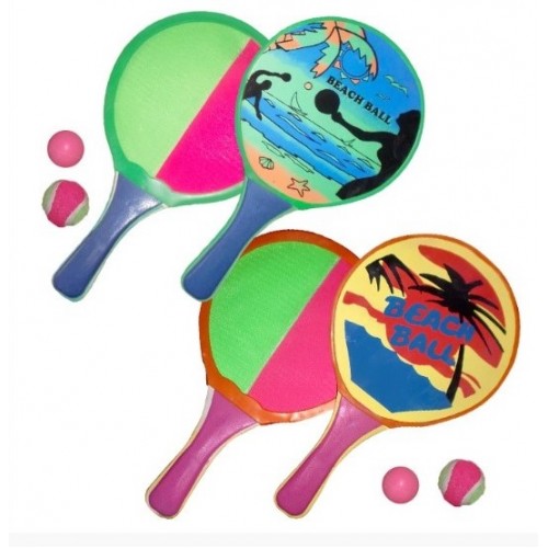 Ρακέτα ξύλινη 2 όψεων 42235 Καλοκαιρινά