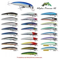 Τεχνητό Δόλωμα JL034F Alpha Minnow STRIKE PRO 60 mm Καλοκαιρινά