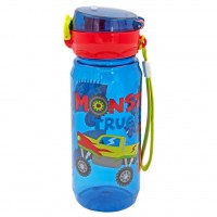 Παγούρι πλαστικό ελεύθερη ροή monster truck sφορτηγά 600ml 584561-3 Καλοκαιρινά