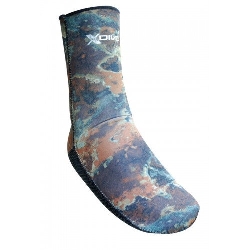 Καλτσάκια κατάδυσης Neoprene XDIVE CAMO 2mm 64512