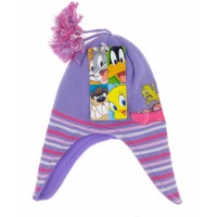 Σκουφάκι παιδικό πλεκτό με fleece Tweety 62229 Χειμωνιάτικα