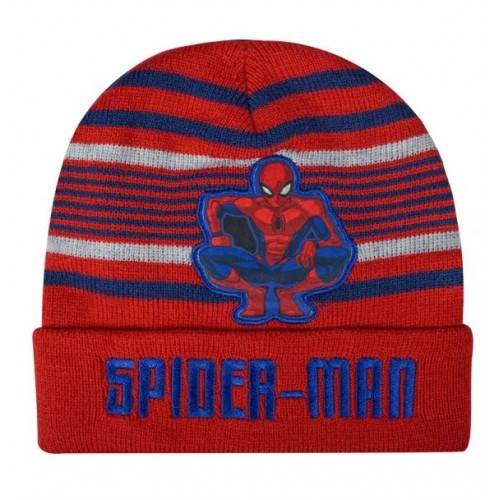 Σκουφάκι παιδικό πλεκτό Spiderman κόκκινος 02017-1 Χειμωνιάτικα