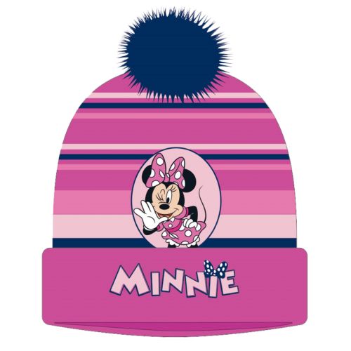 Σκουφάκι παιδικό πλεκτό Minnie Mouse ροζ 12241-2 Χειμωνιάτικα