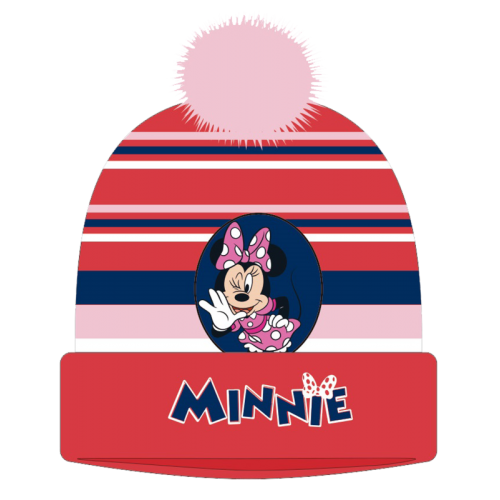 Σκουφάκι παιδικό πλεκτό Minnie Mouse κόκκινο 12241-3 Χειμωνιάτικα