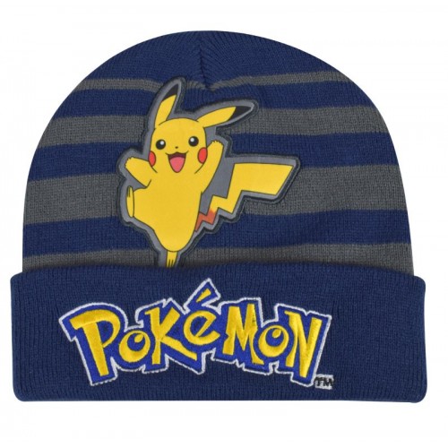 Σκουφάκι παιδικό πλεκτό Pokemon μπλε 02001-2 Χειμωνιάτικα