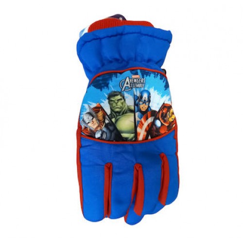 Γάντια παιδικά Avengers χοντρά μπλε 02381-2 Χειμωνιάτικα