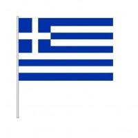 Ελληνικό Σημαιάκι παρέλασης υφασμάτινο 60 cm με πλαστικό κοντάρι 12544 Χειμωνιάτικα