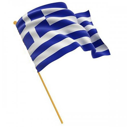 Ελληνικό Σημαιάκι παρέλασης 60 cm ξύλινο 12545