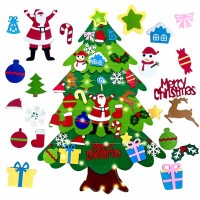 Χριστουγεννιάτικο δέντρο τσόχας τοίχου 1mm με λαμπάκια LED 12654 Χειμωνιάτικα
