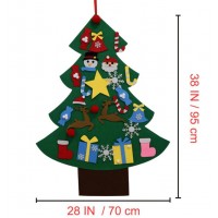 Επιτοίχιο χριστουγεννιάτικο ΄δέντρο τσόχας 12655 Χειμωνιάτικα